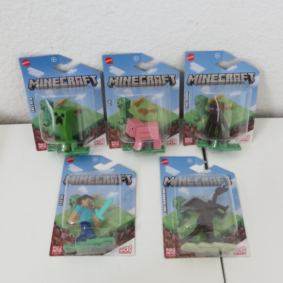 (#116)  5 Minecraft - Micro Collection Mini Figure set - Picture 1 of 7